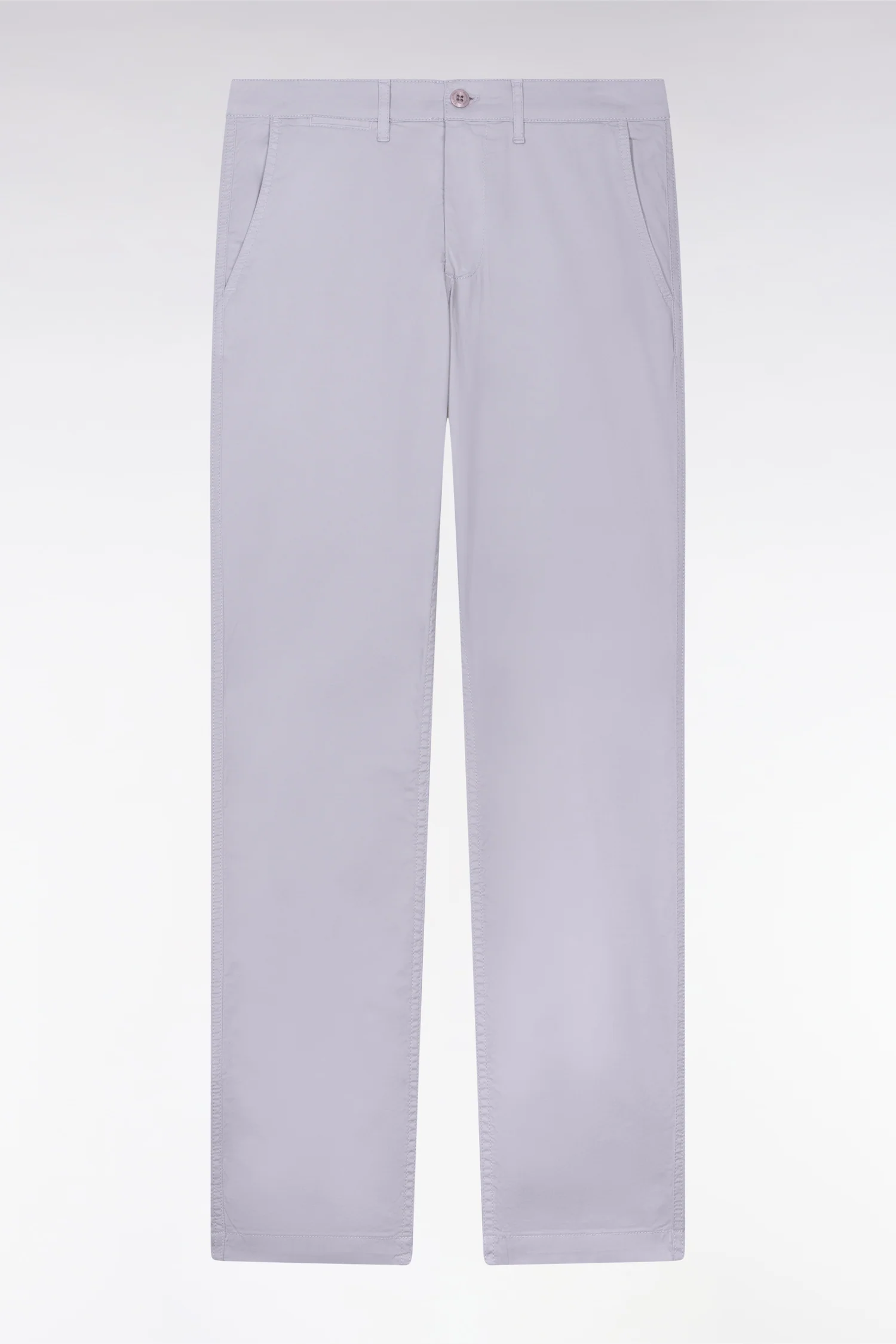 Pantalon chino regular en coton stretch gris - Image 2