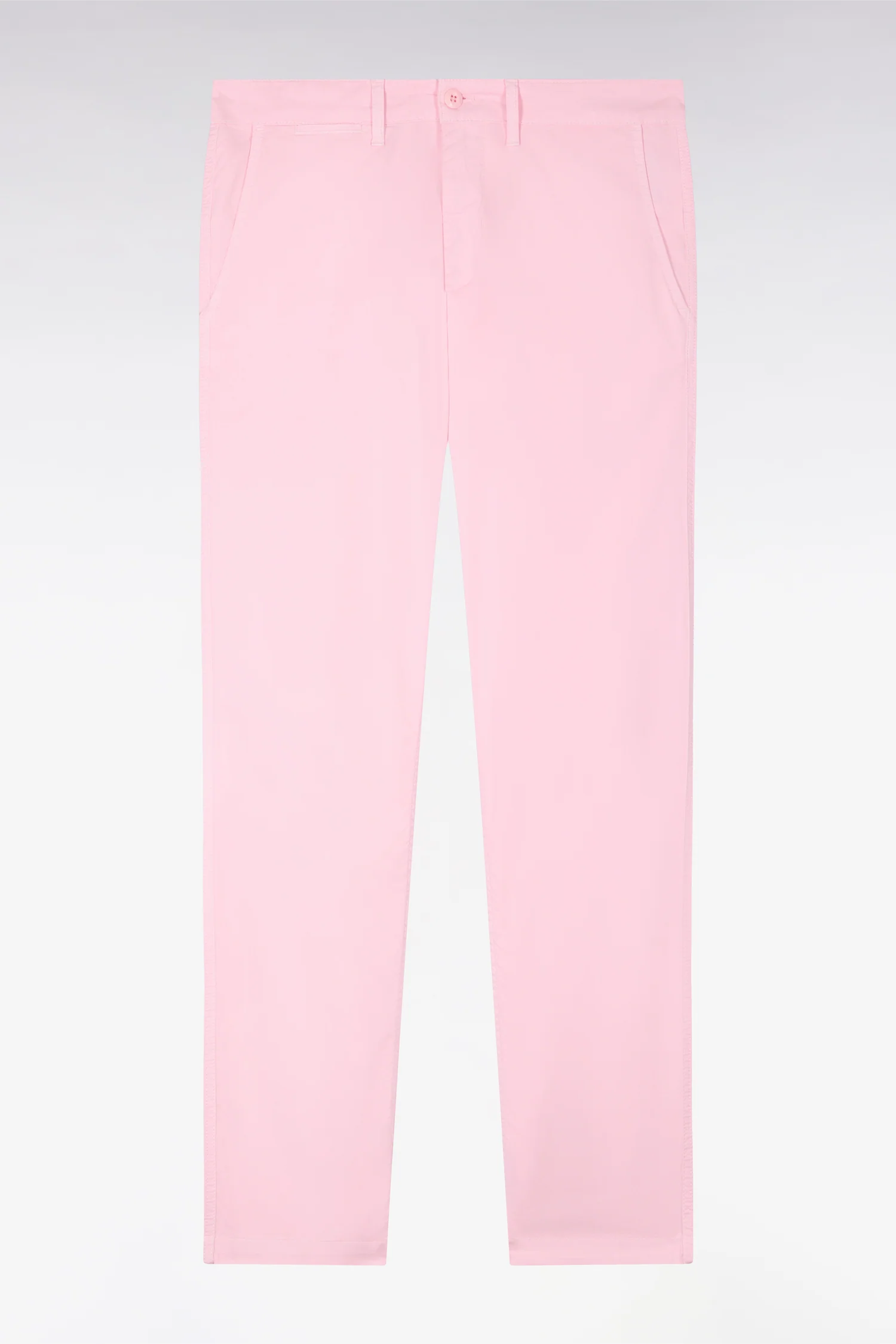 Pantalon chino regular en coton stretch rose - Image 2