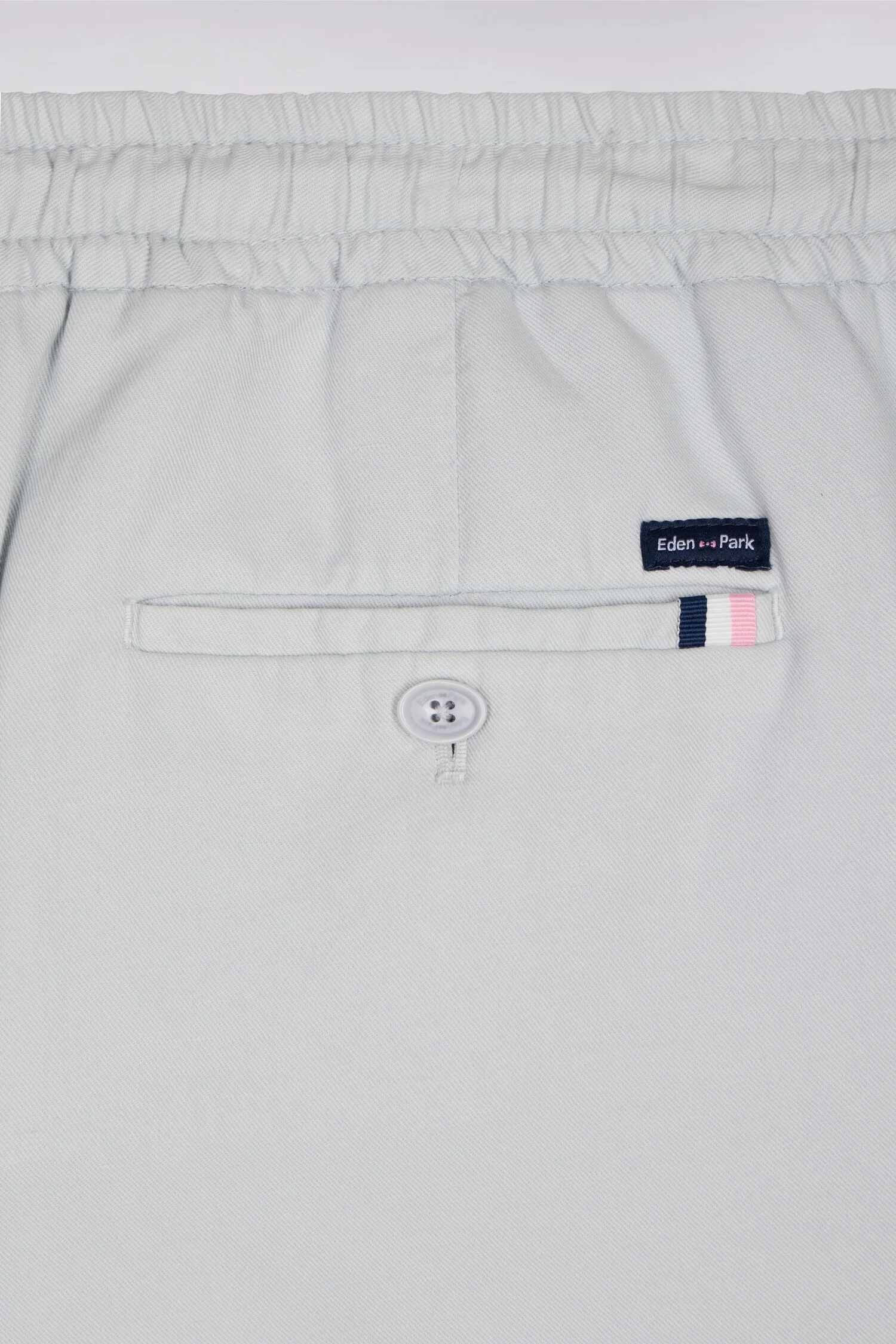 Pantalon en coton lin et lyocell gris clair coupe Modern - Image 6