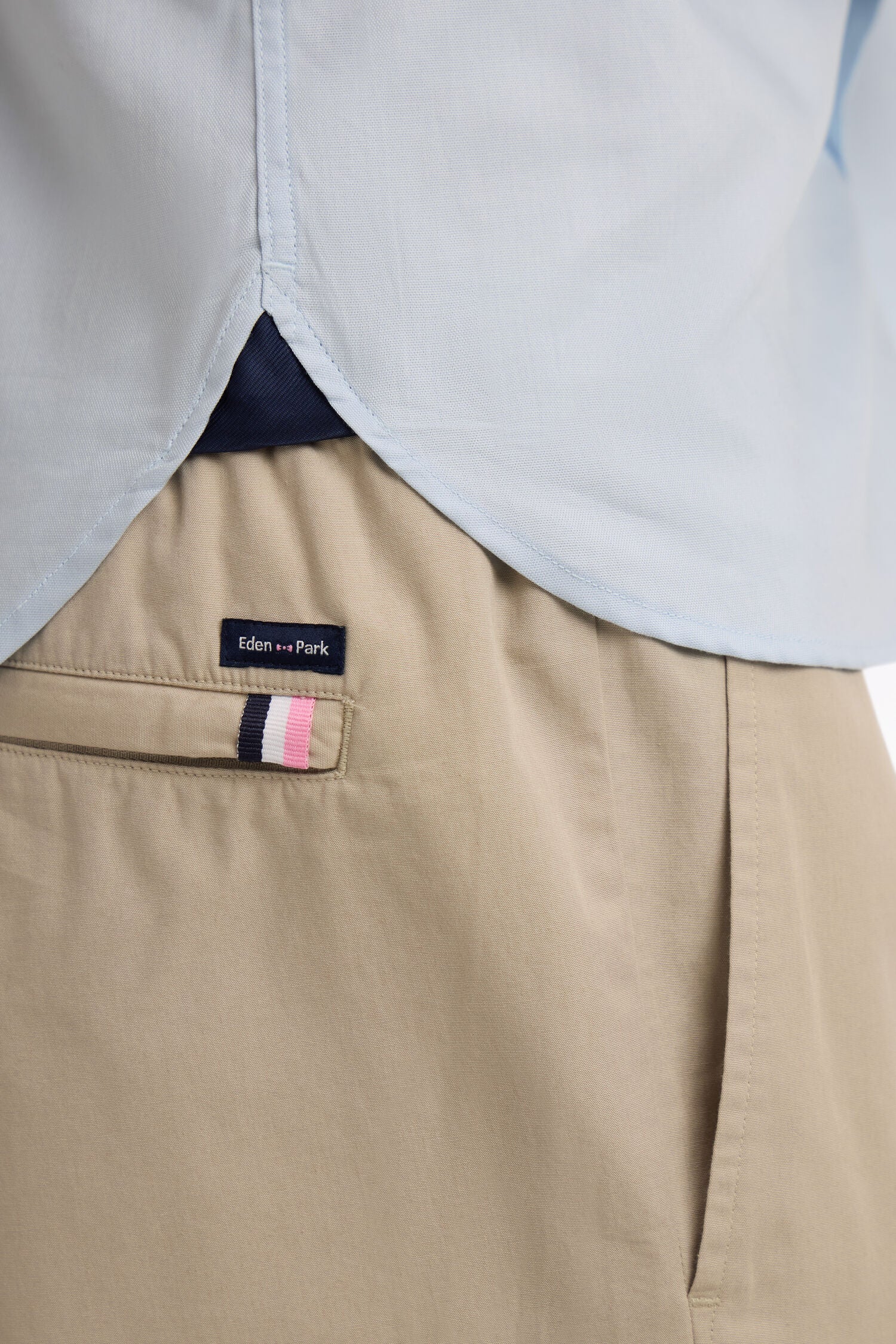 Pantalon en toile de coton beige - Image 4