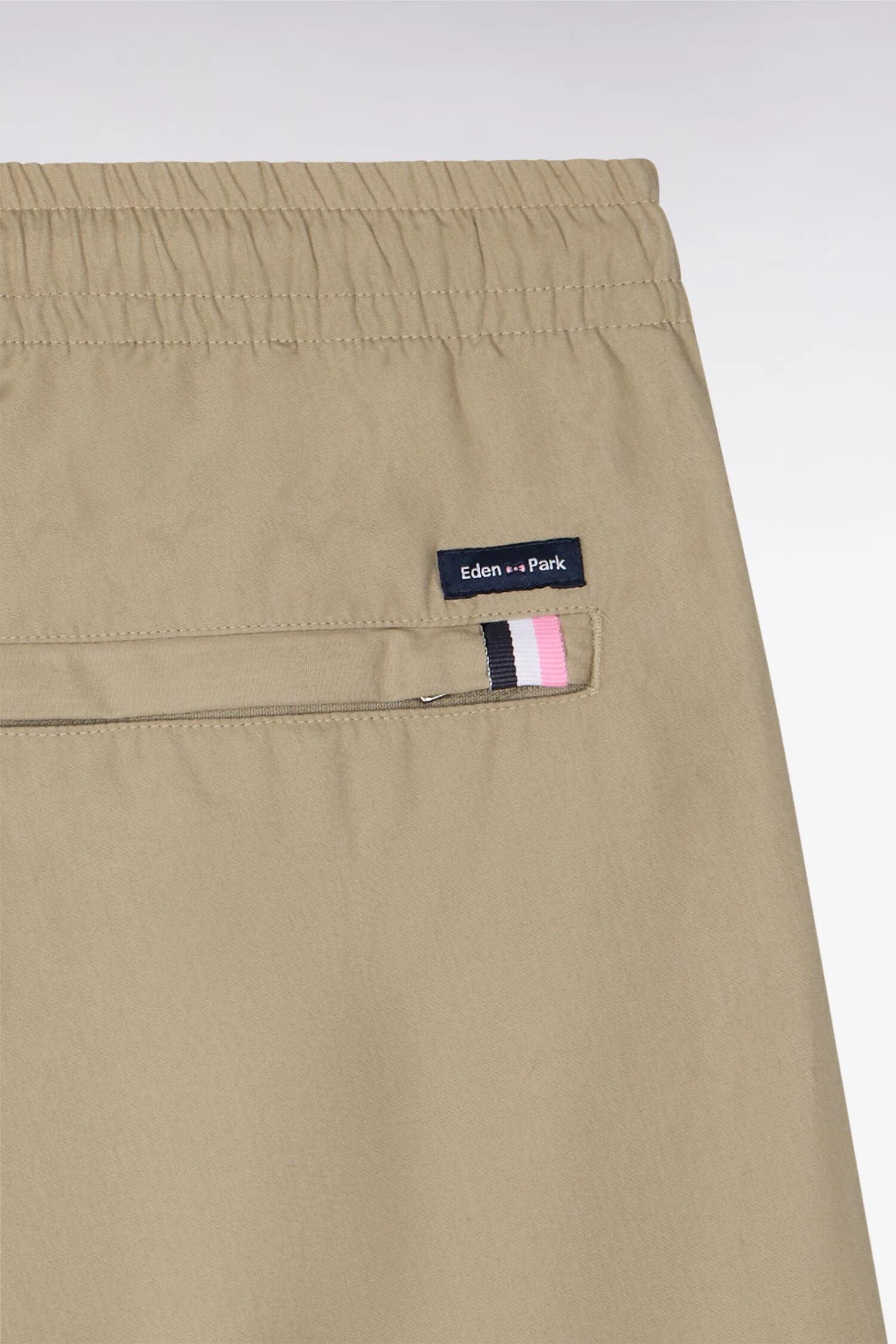 Pantalon en toile de coton beige - Image 6
