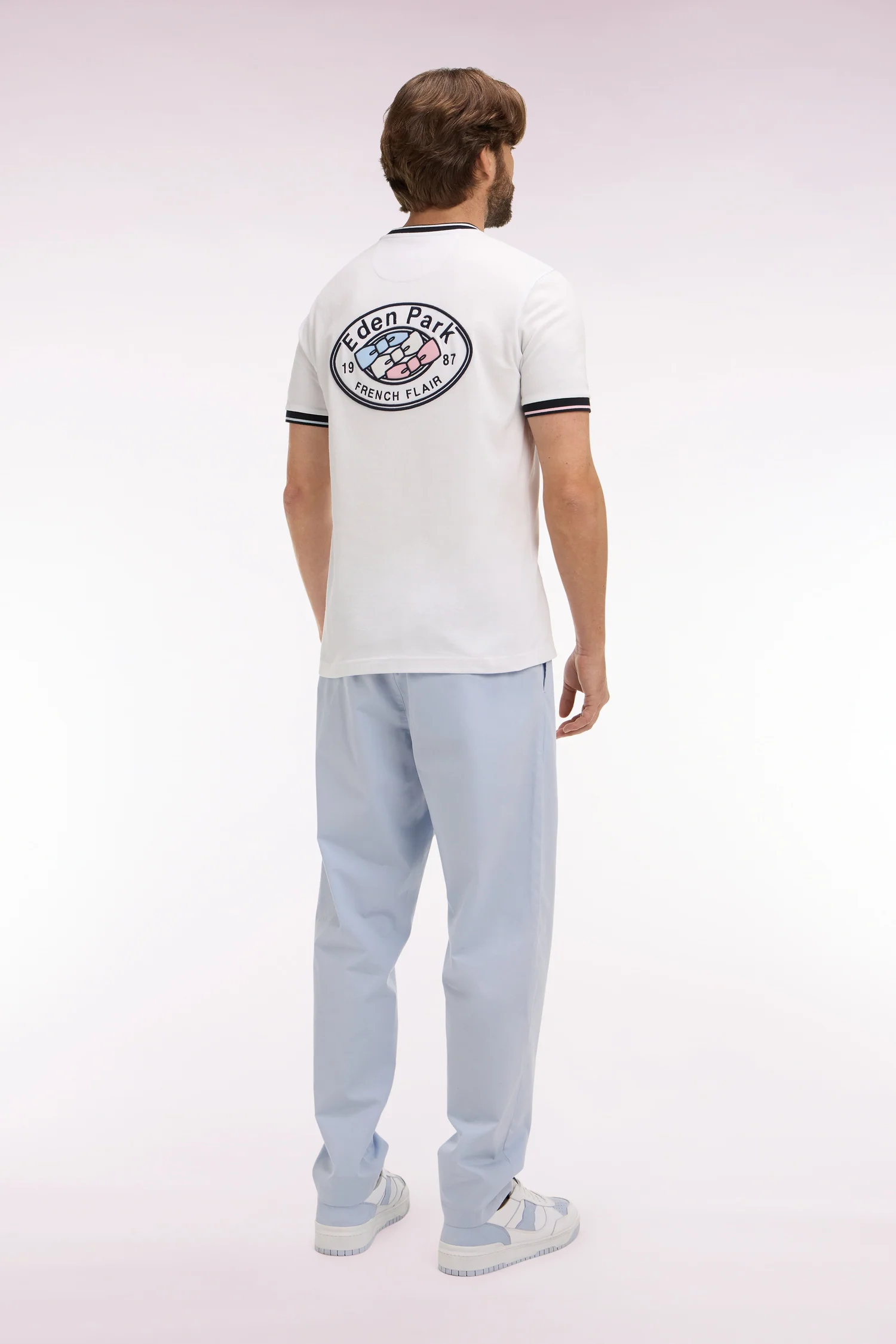 Pantalon en toile de coton gris clair - Image 5