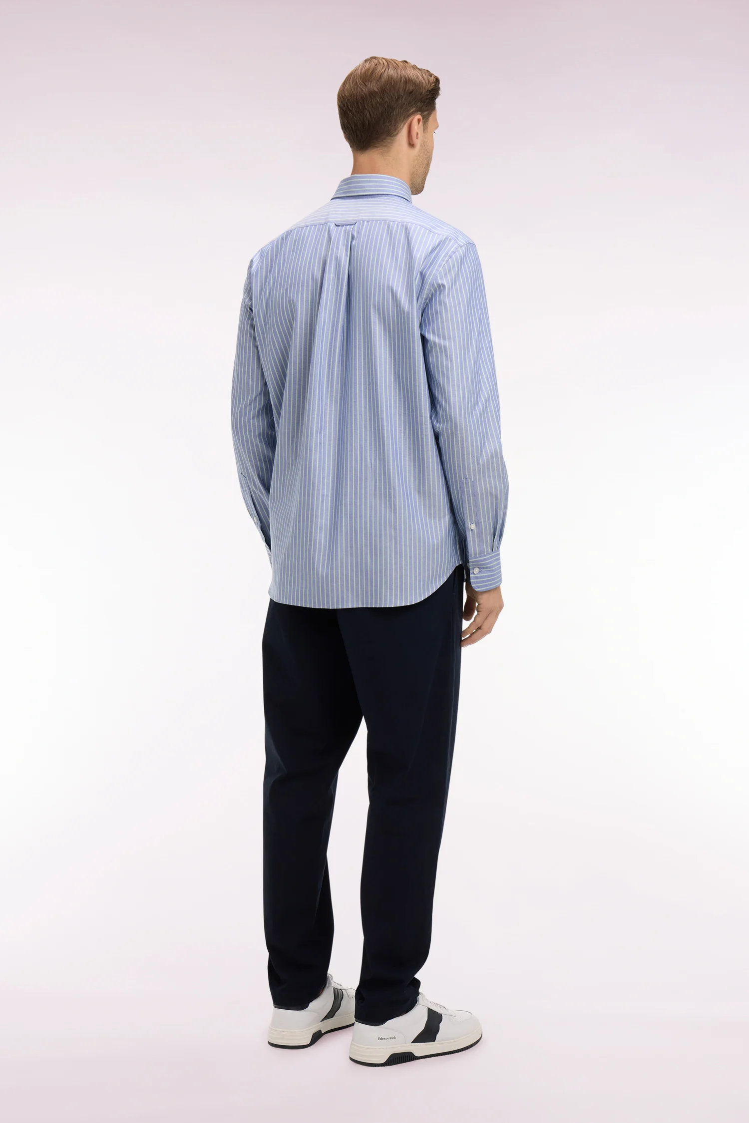 Pantalon en toile de coton marine - Image 5