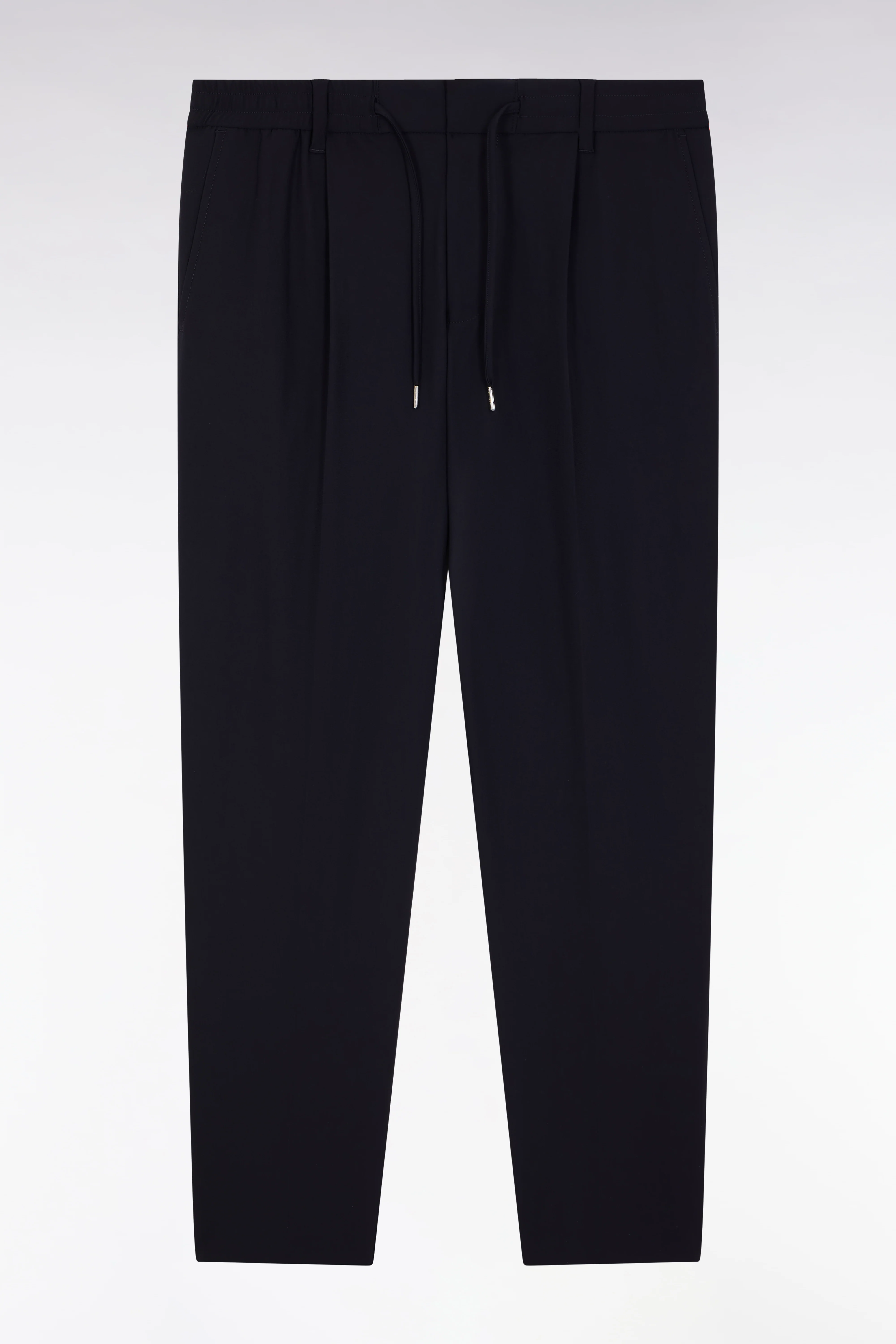 Pantalon taille élastiquée en tissu technique marine coupe Modern