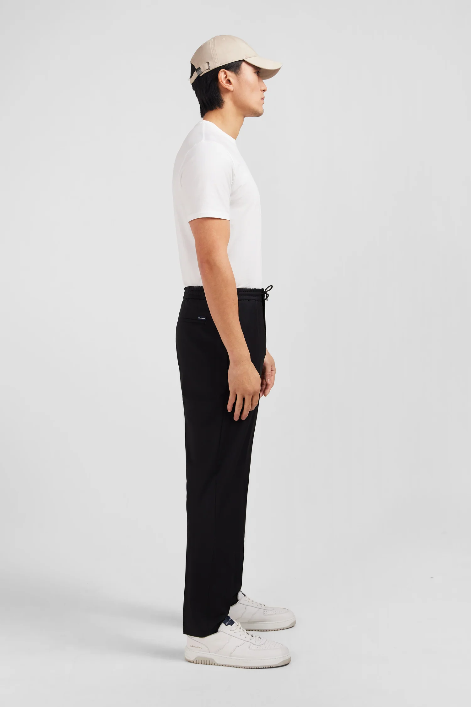 Pantalon taille élastiquée noir - Image 6
