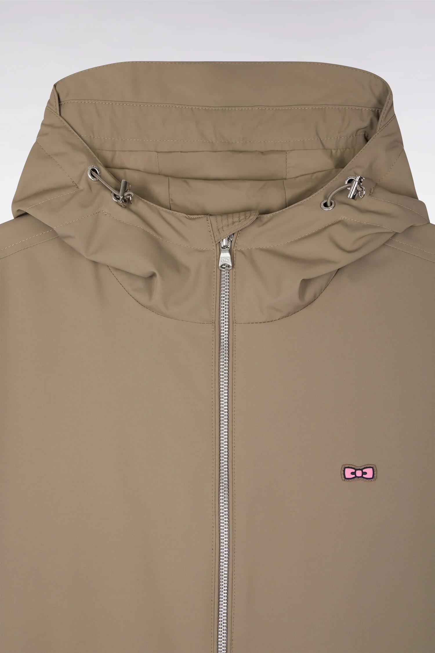 Parka à capuche en nylon beige - Image 6