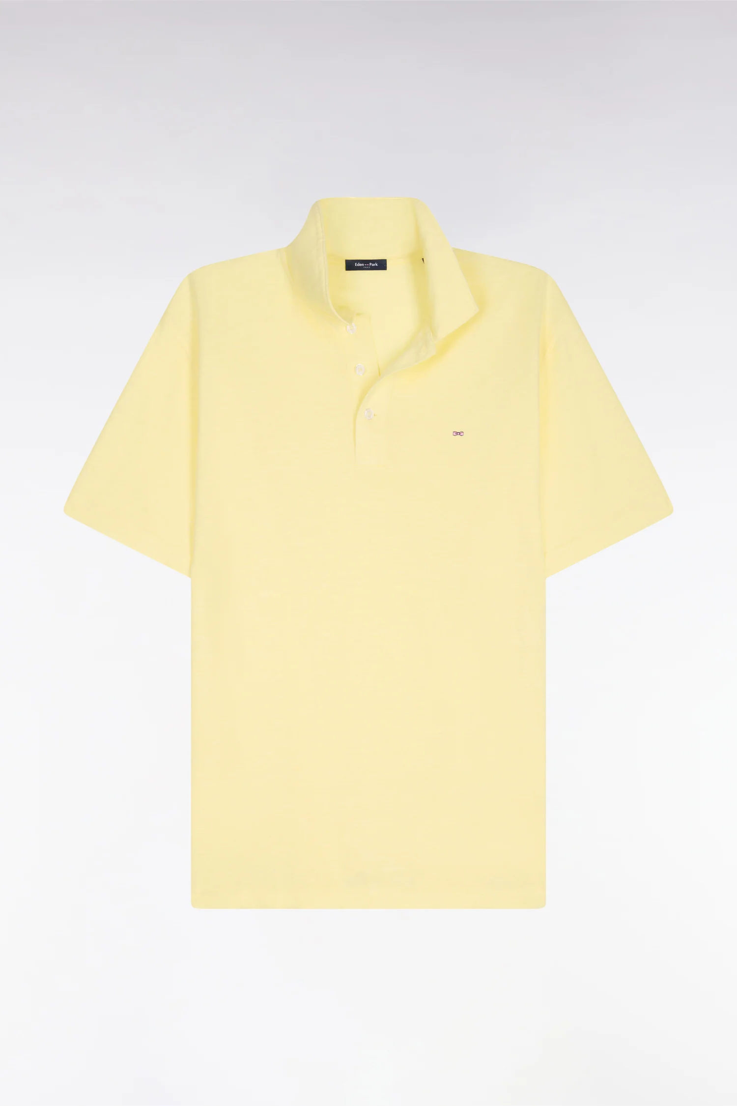 Polo à manches courtes en Oxford jaune coupe regular - Image 2