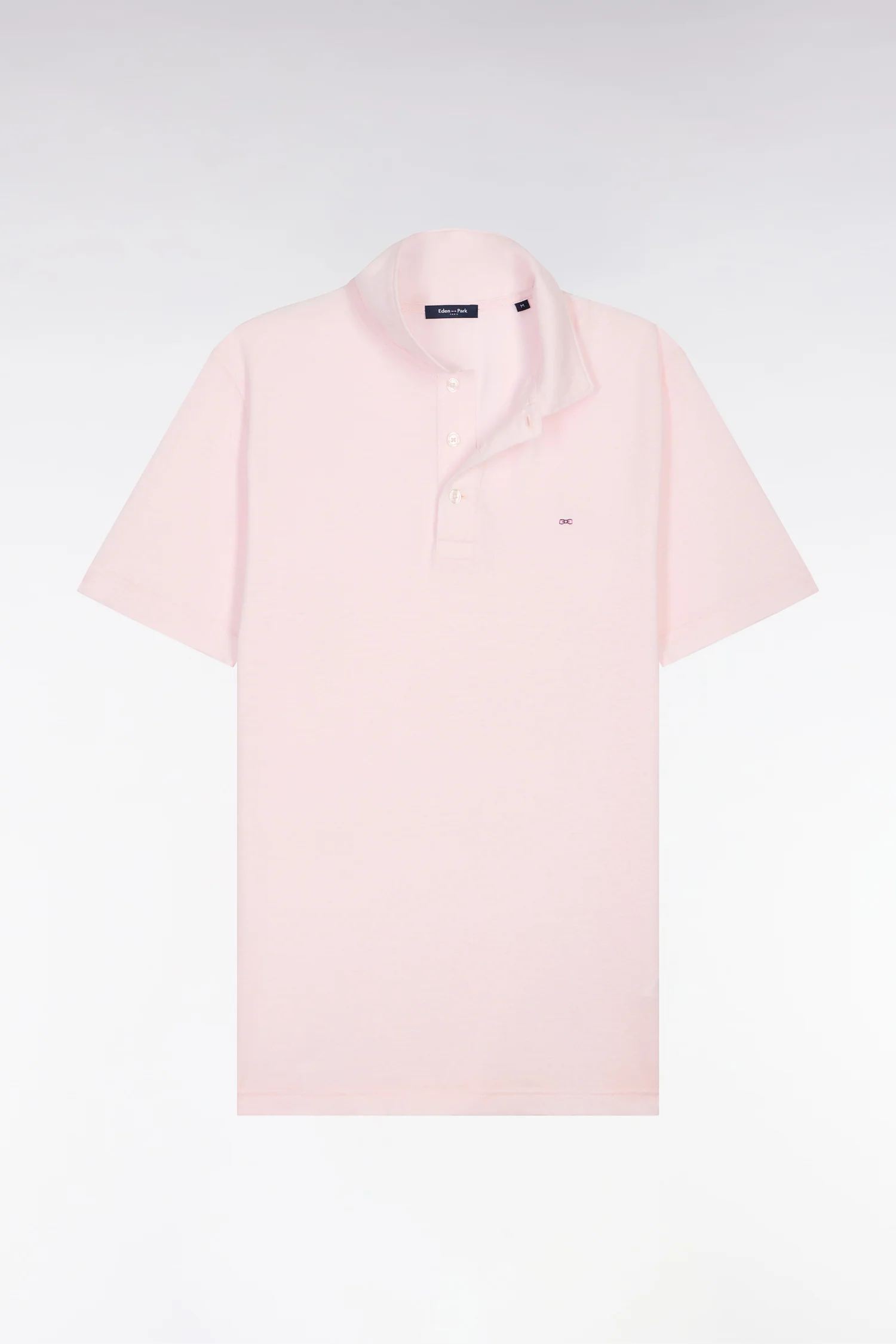 Polo à manches courtes en Oxford rose coupe regular - Image 2