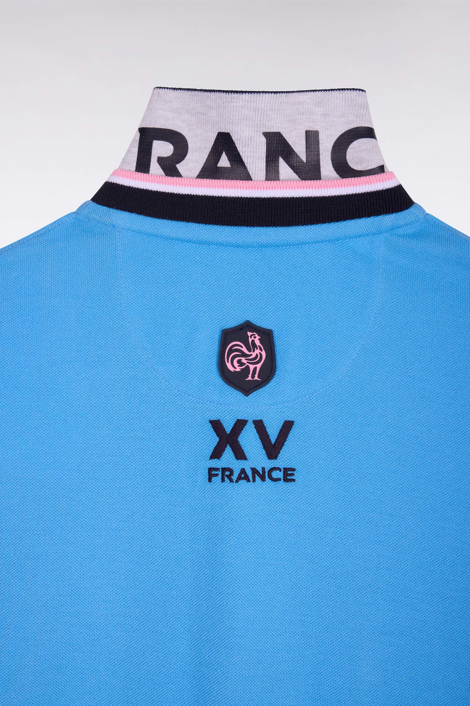 Polo à manches courtes XV de France en piqué coton bleu France - Image 6