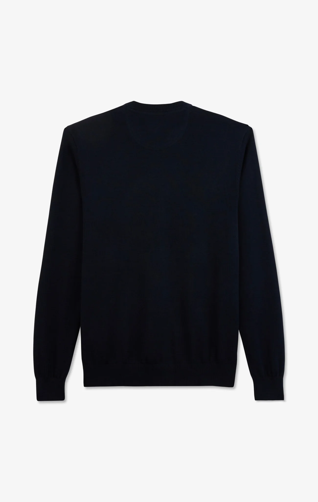 Pull bleu marine à col rond en coton - Image 6