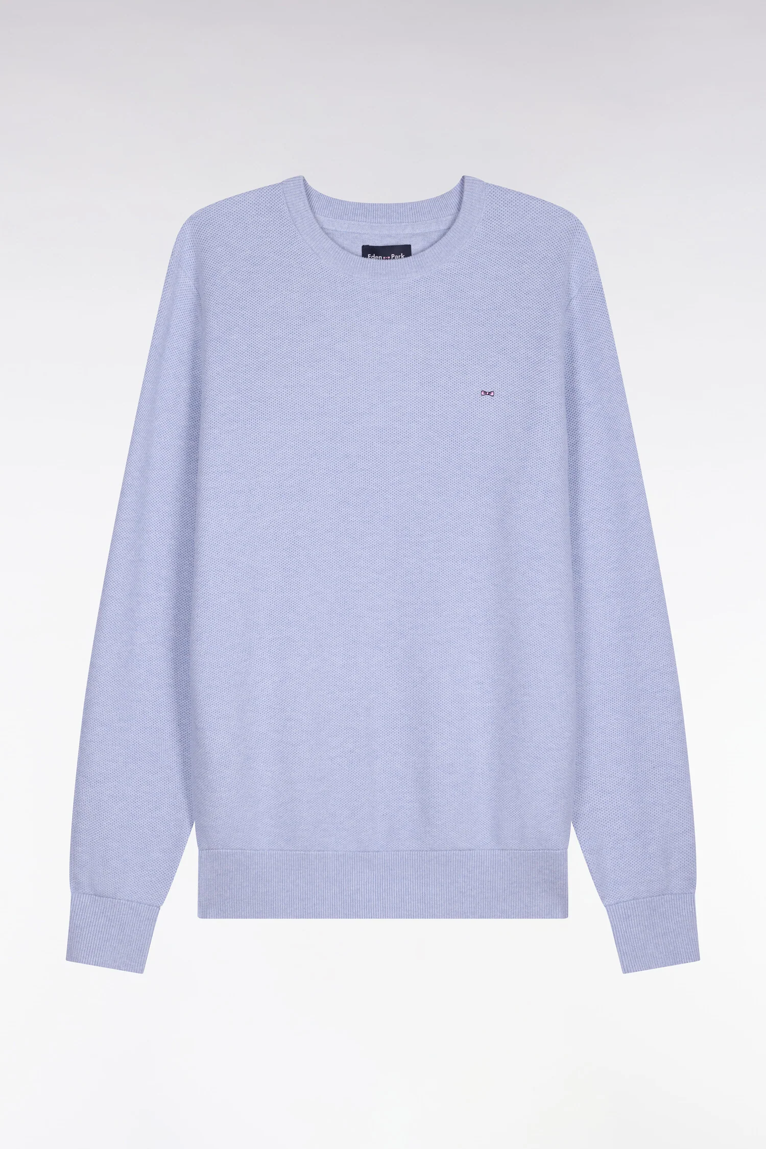 Pull col rond en coton ciel - Image 2