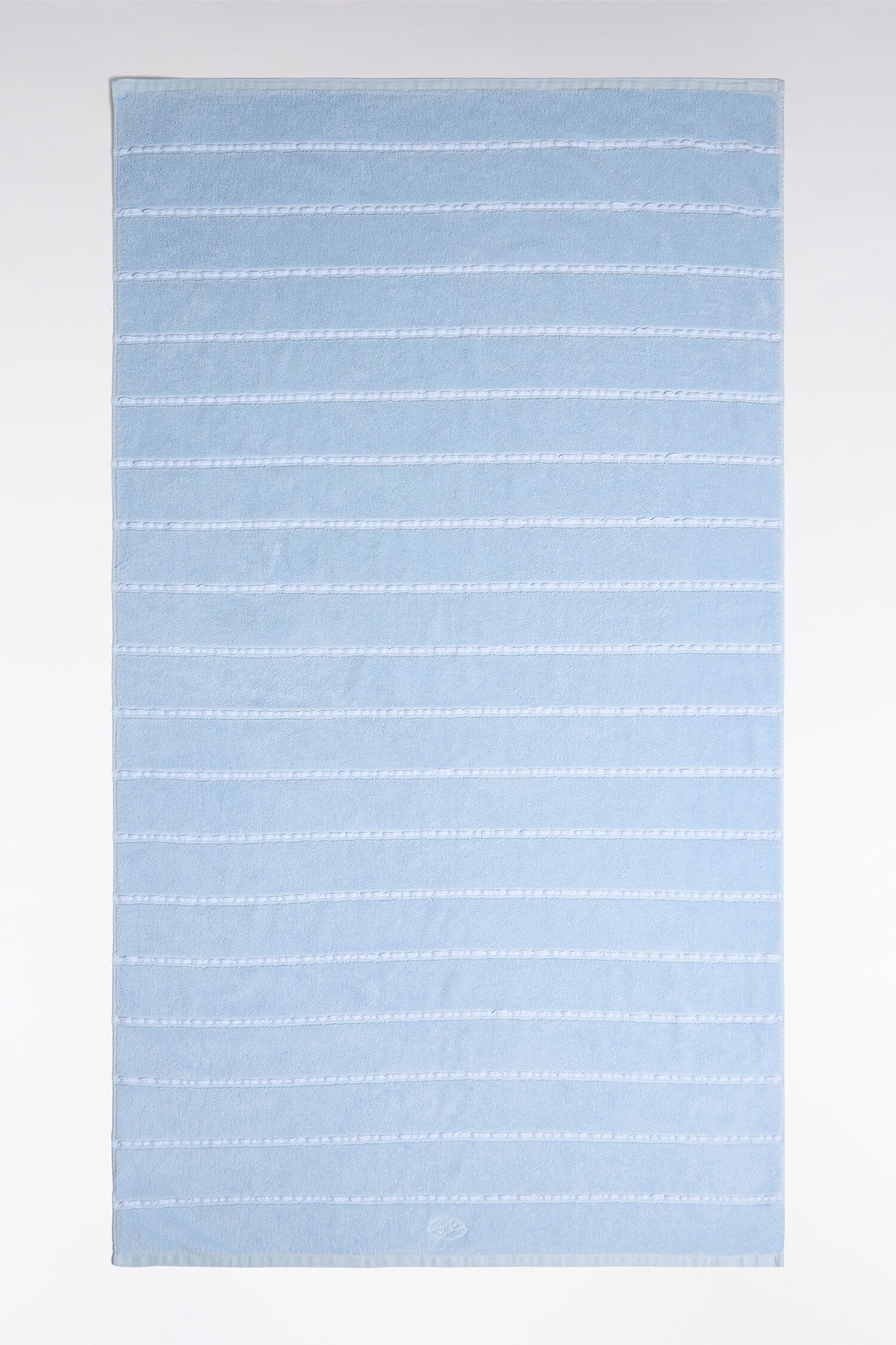 Serviette de plage en coton bleu ciel