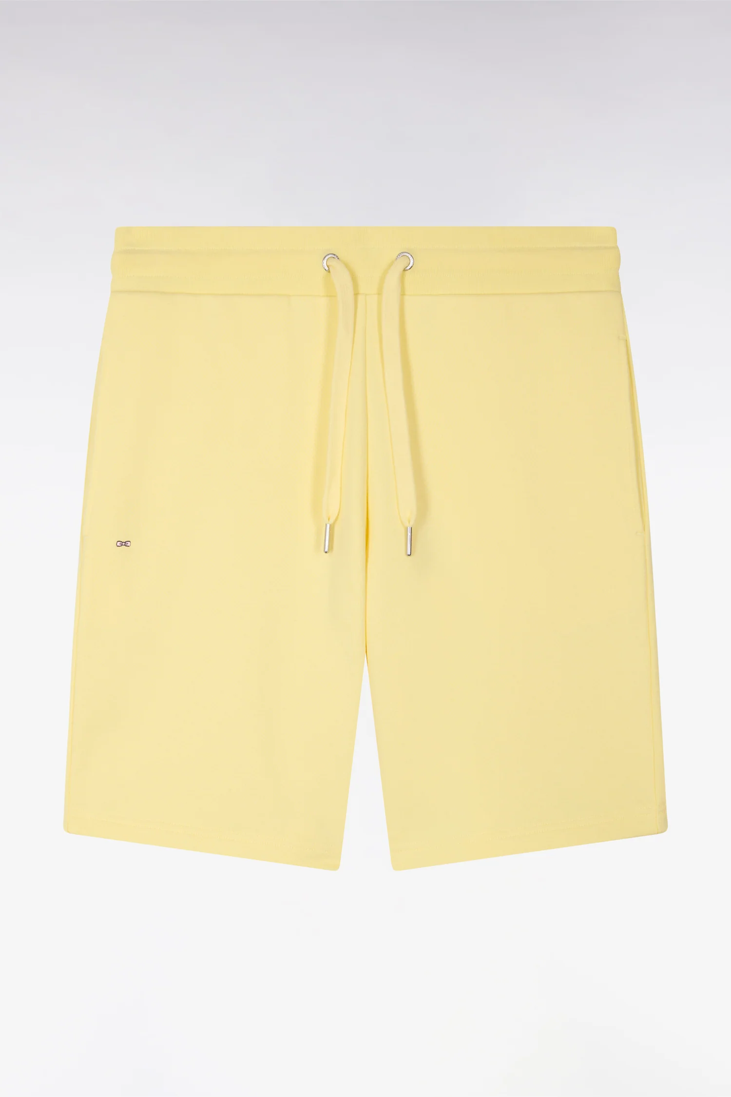 Short en molleton coton jaune clair - Image 2