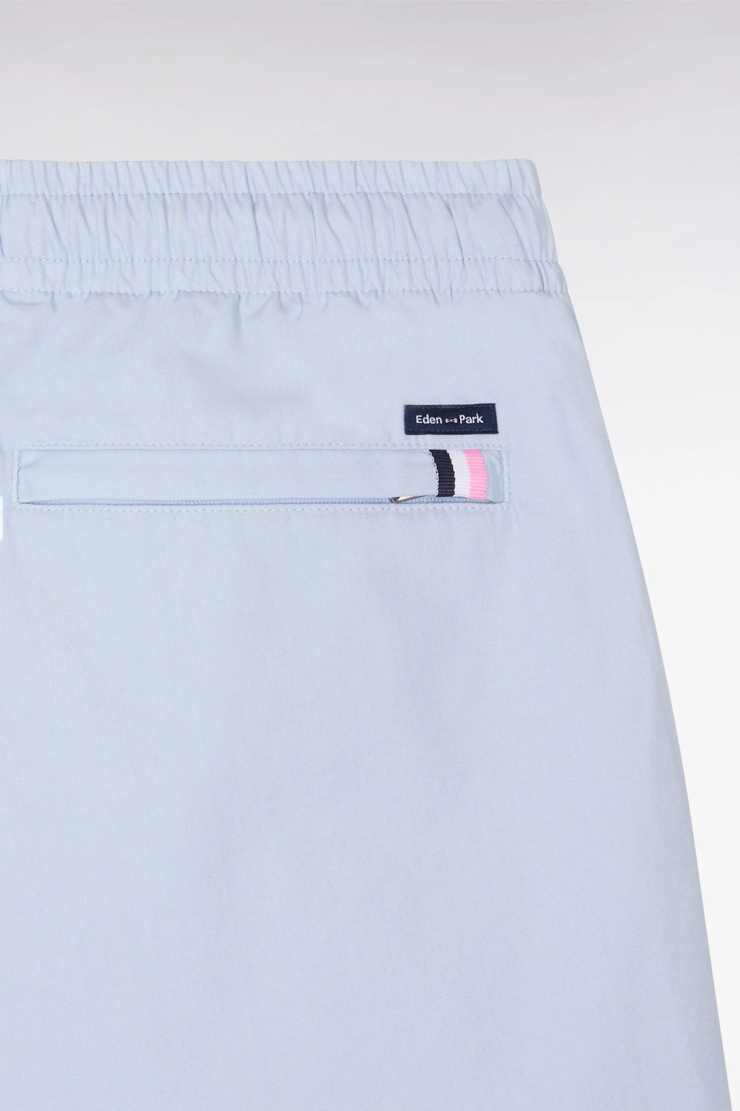 Short en popeline de coton gris clair - Image 6