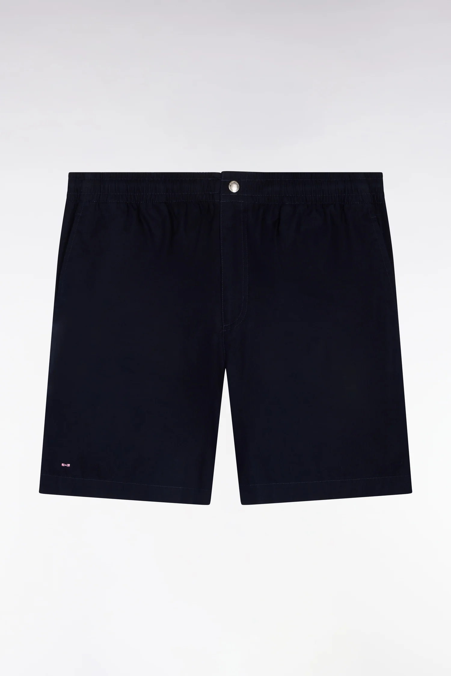 Short en popeline de coton marine - Image 2
