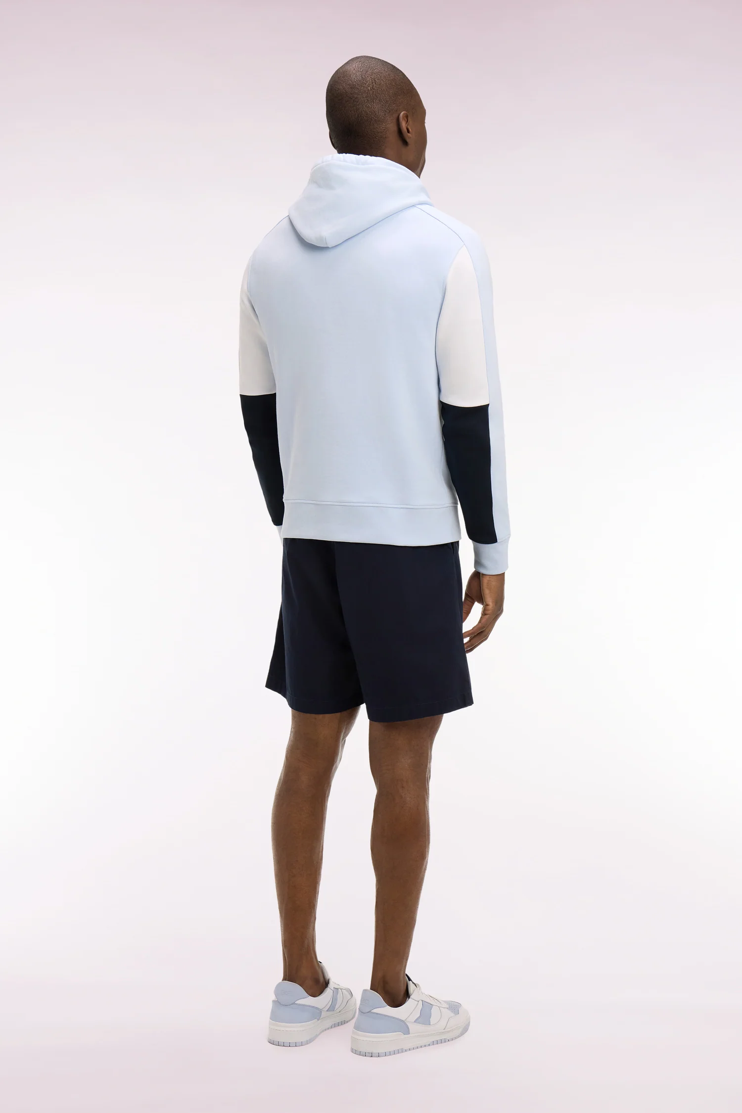 Short en popeline de coton marine - Image 5