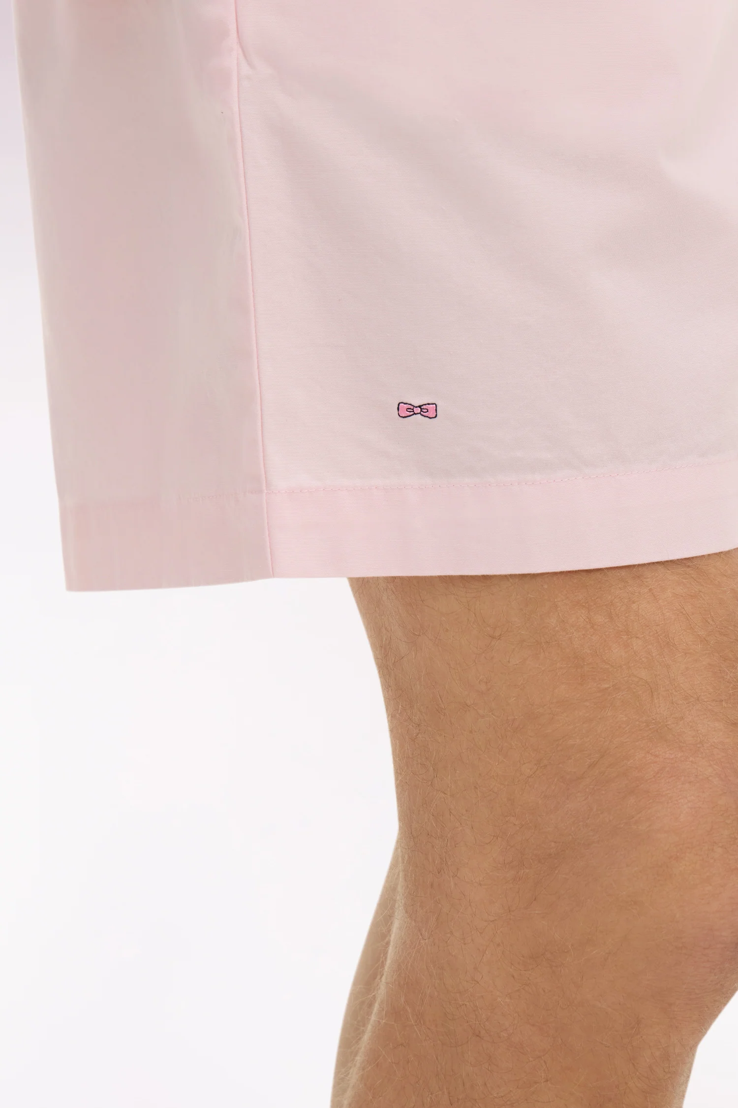 Short en popeline de coton rose - Image 4