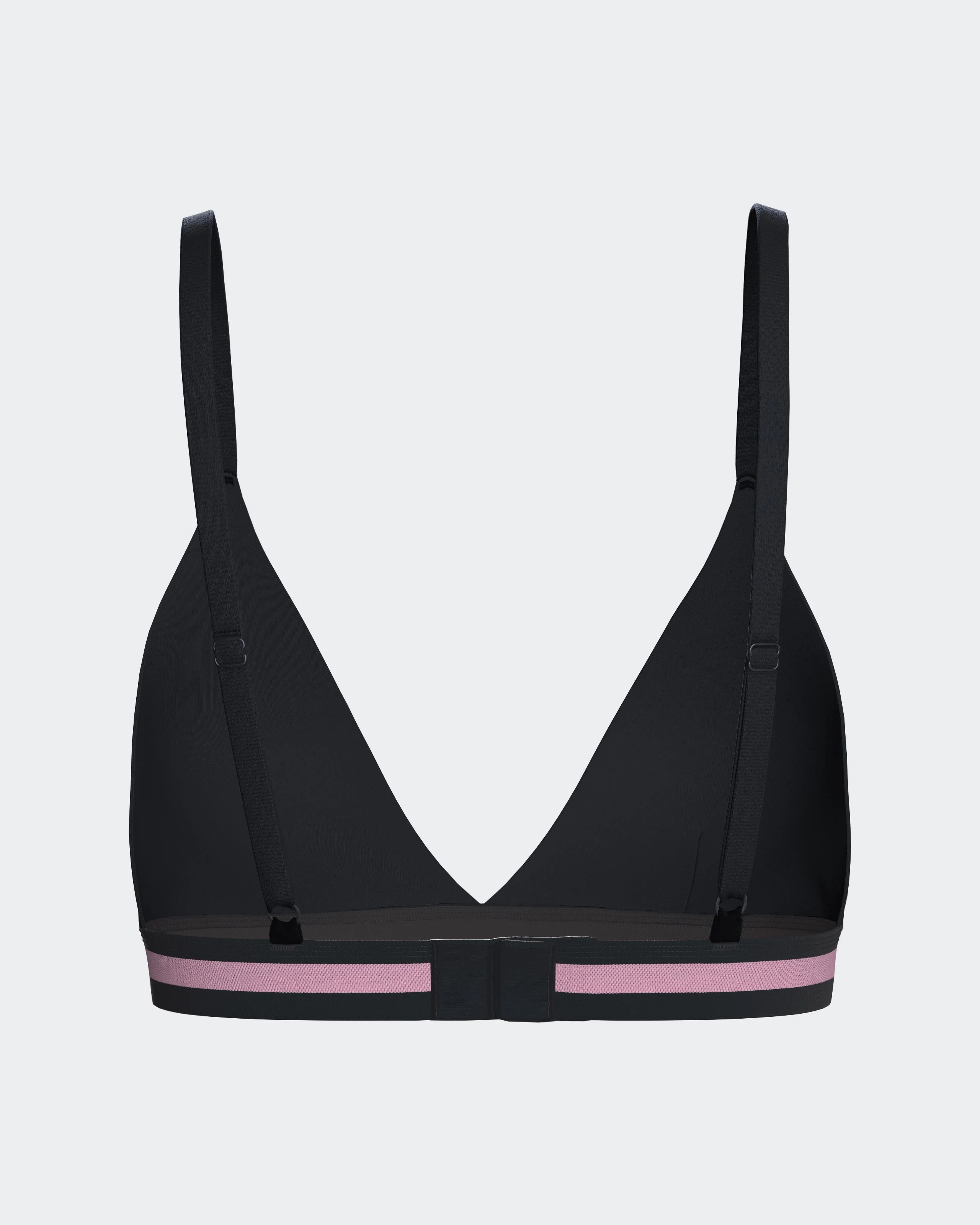 Soutien-gorge en coton stretch marine élastique siglé - Image 3