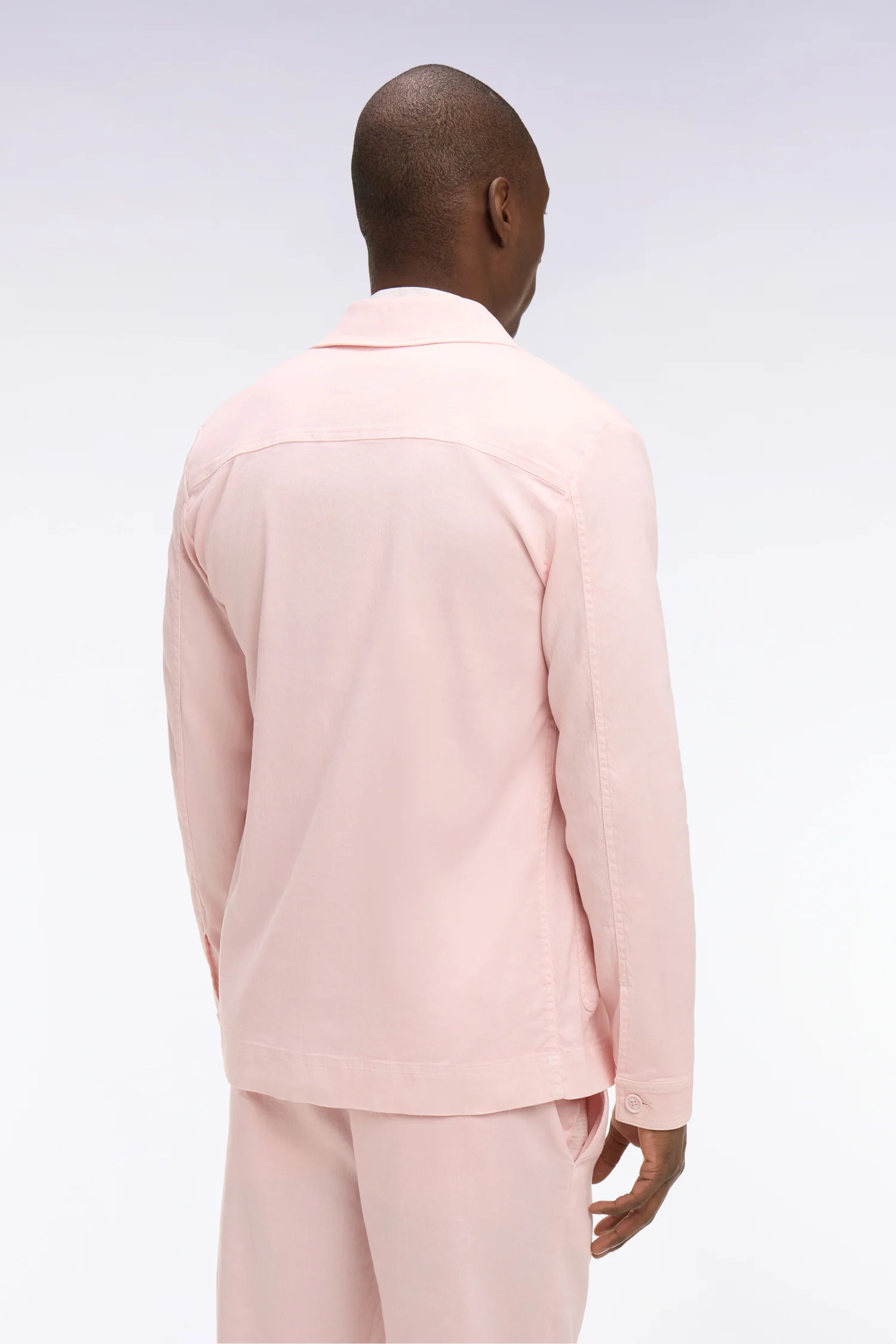 Surchemise en lin et coton rose - Image 5