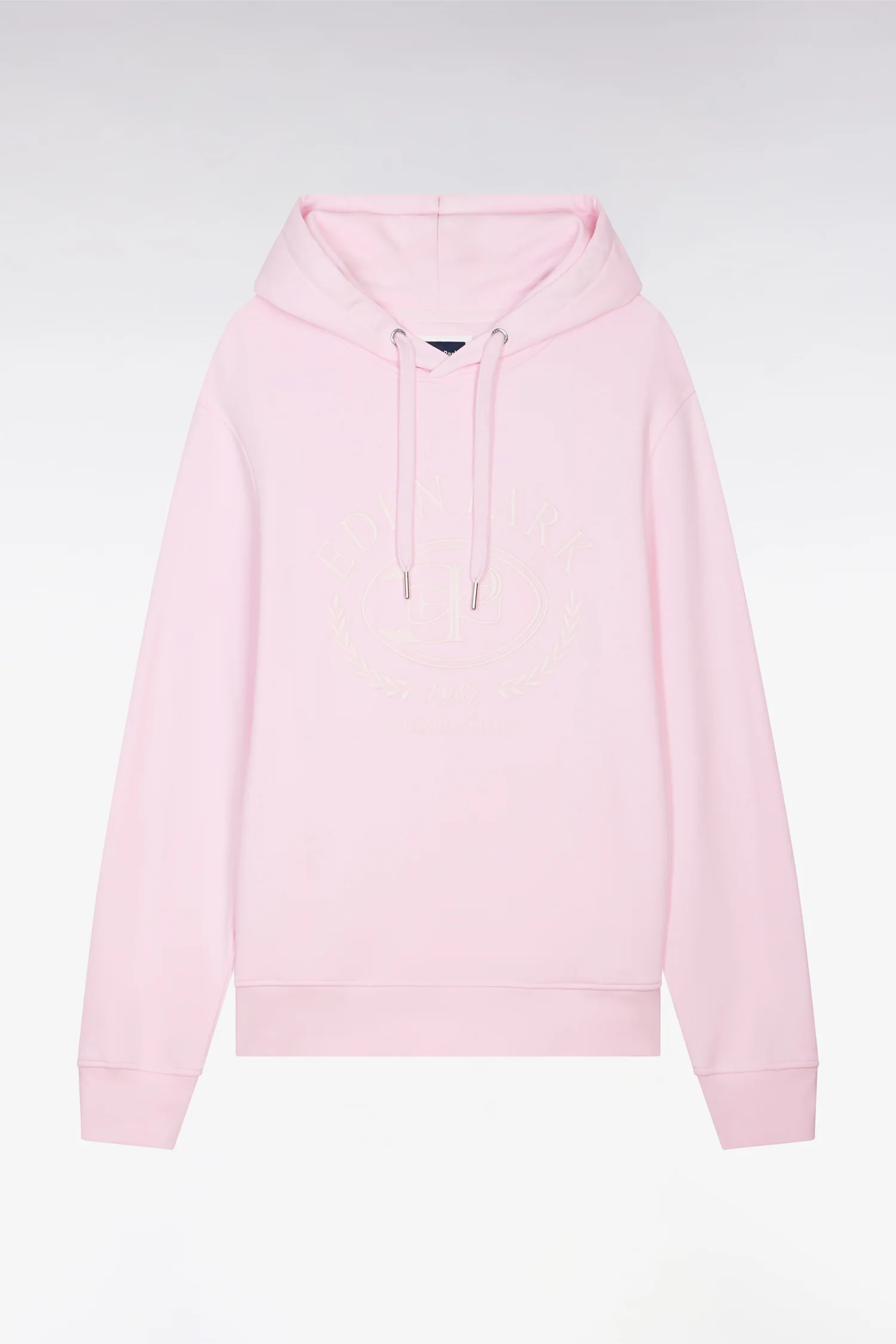 Sweatshirt à capuche brodé rose - Image 2