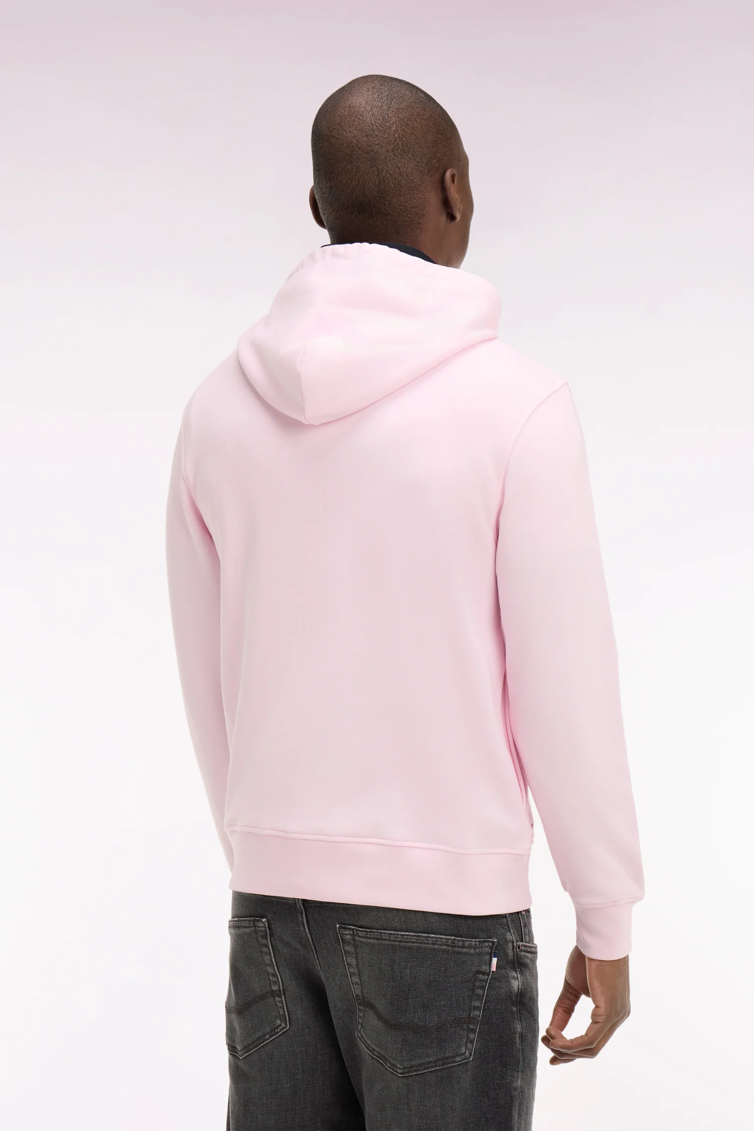 Sweatshirt à capuche brodé rose - Image 5