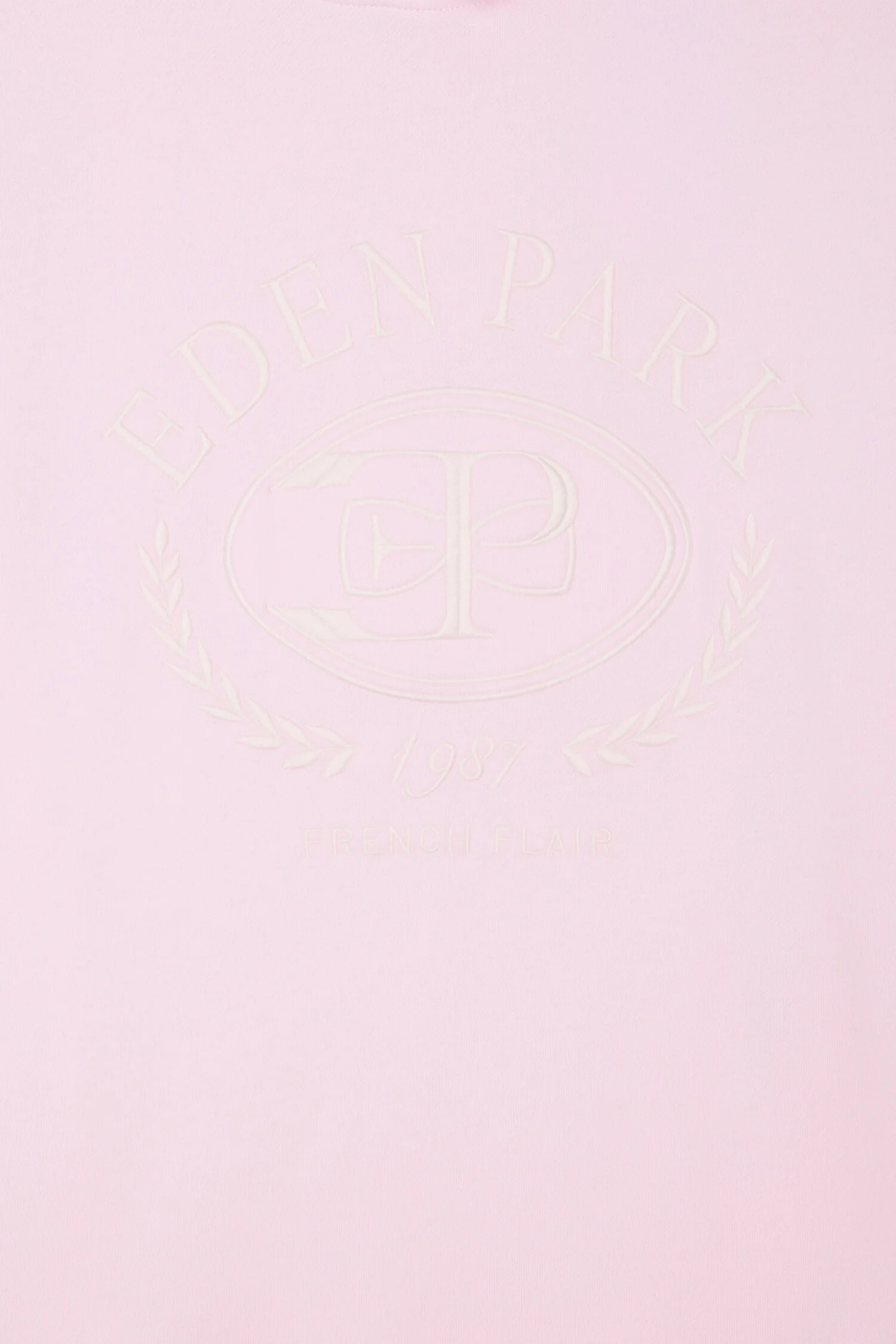 Sweatshirt à capuche brodé rose - Image 6
