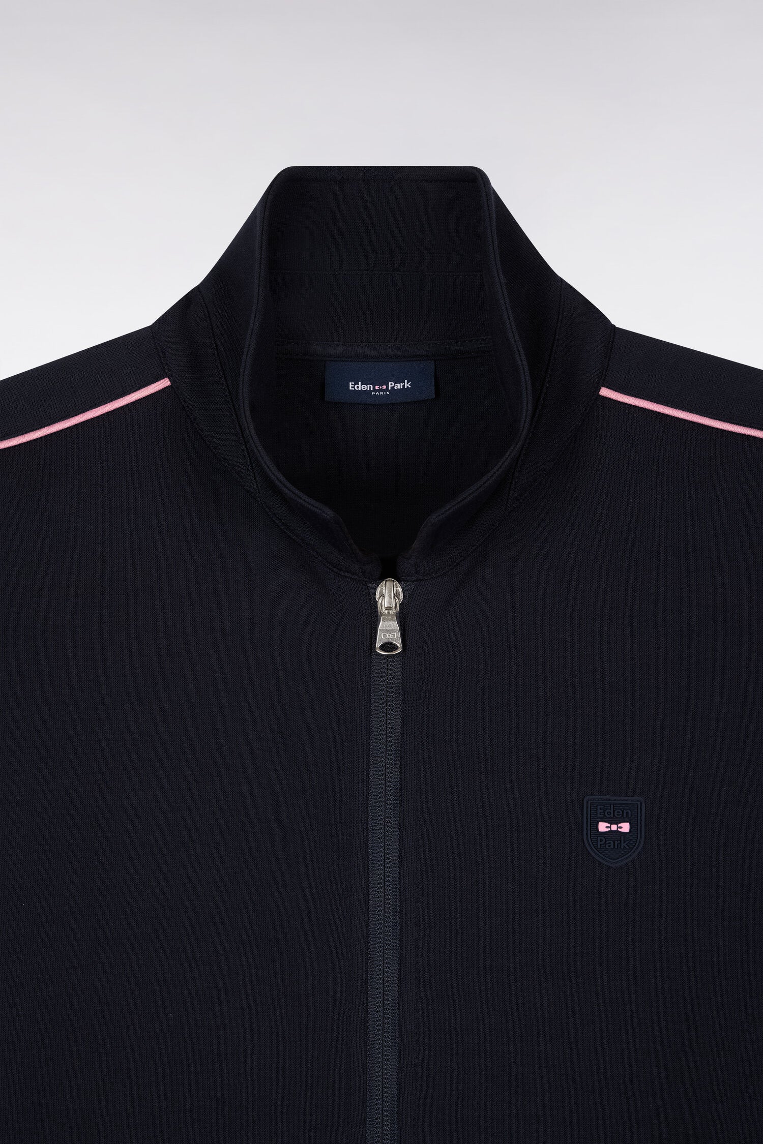 Sweatshirt blouson en molleton marine - Image 6
