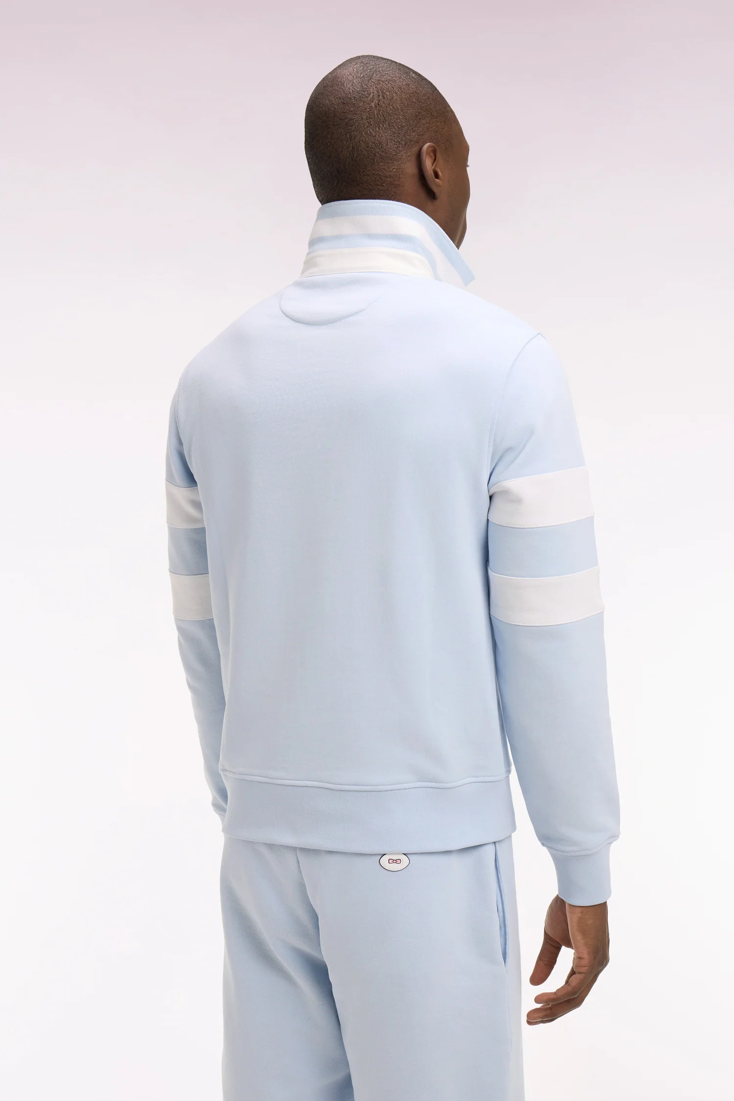 Sweatshirt col maillot en molleton ciel coupe regular - Image 5