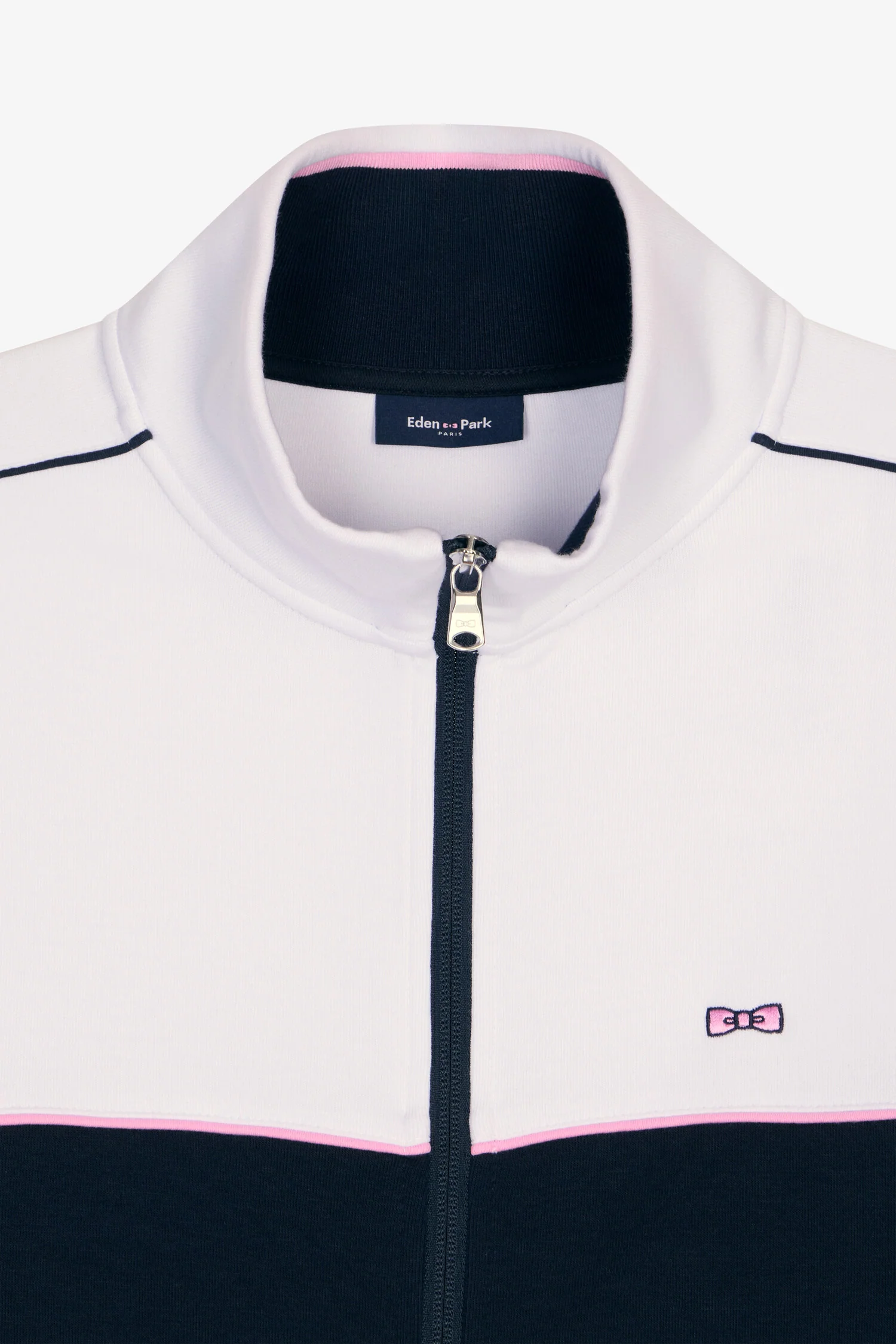 Sweatshirt zippé en molleton blanc - Image 6