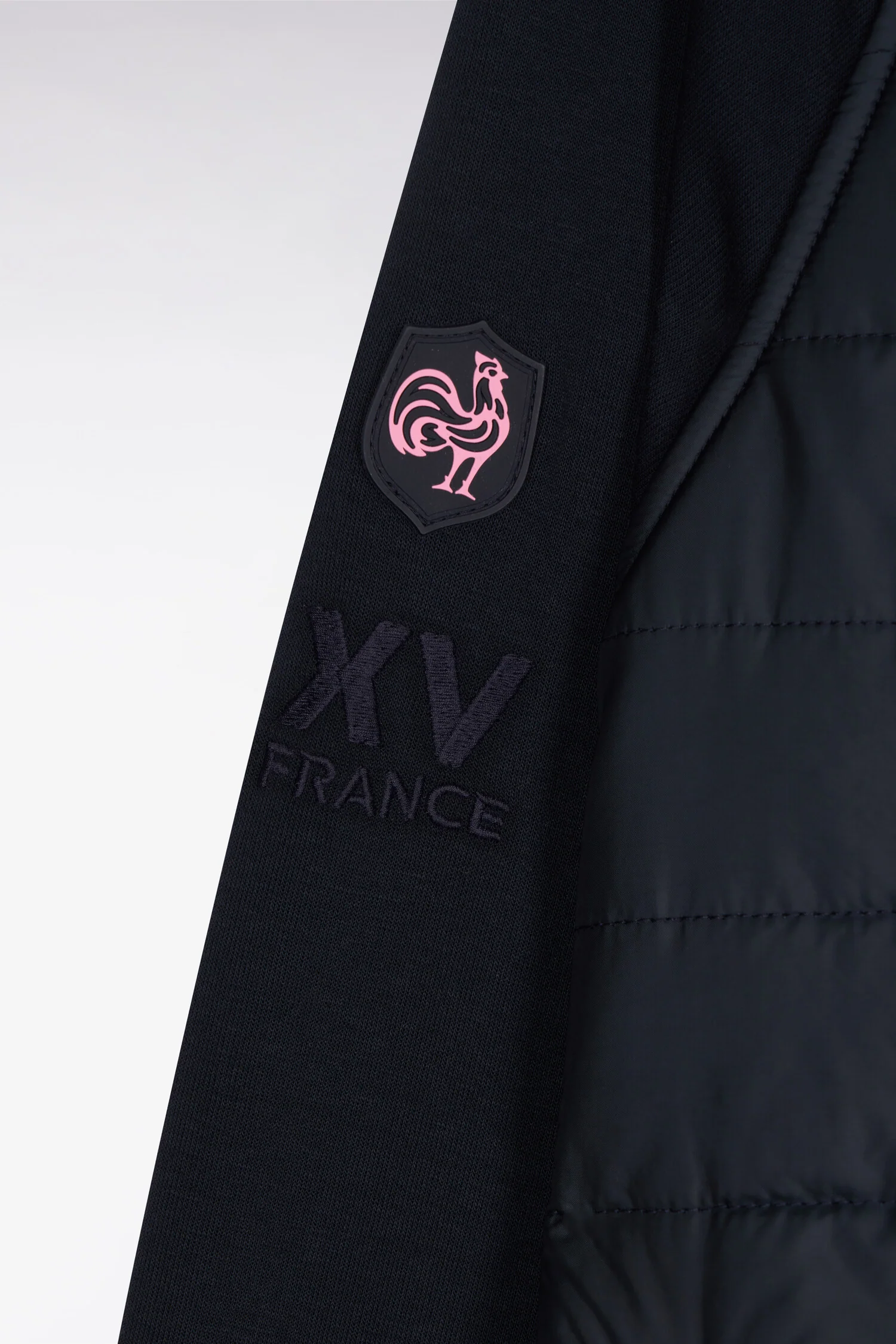 Sweatshirt zippé XV de France en molleton marine à parmenture matelassée coupe regular - Image 6