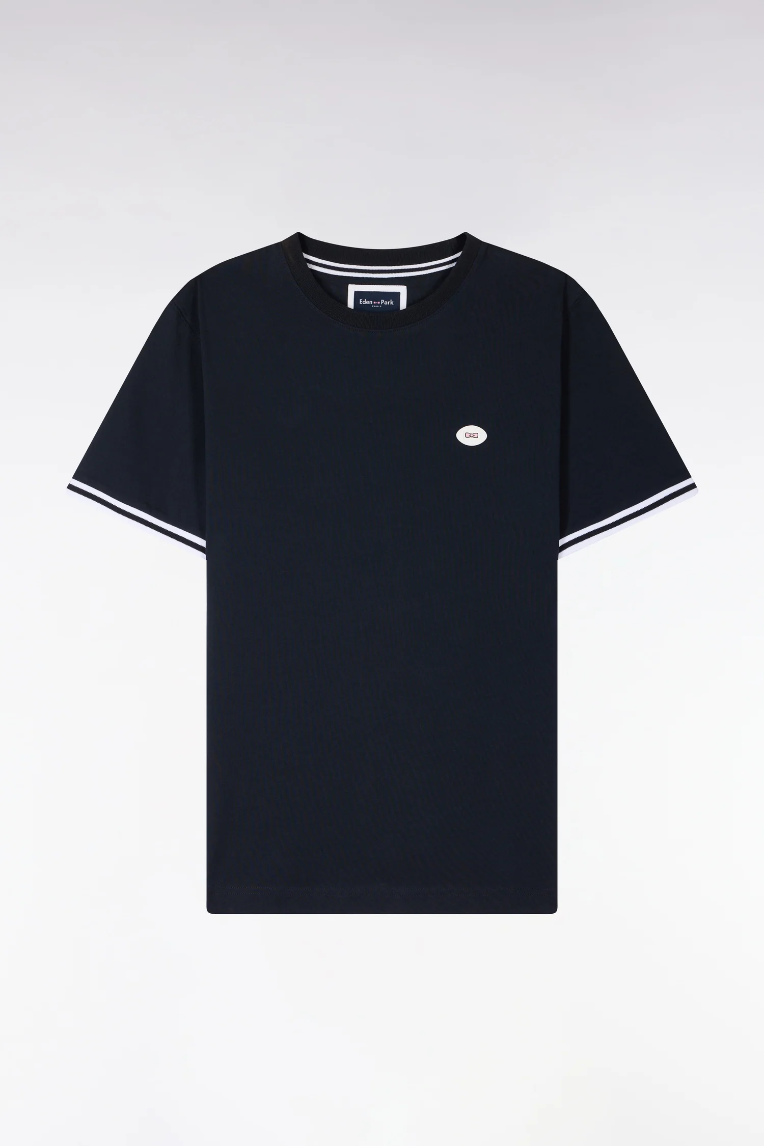 T-shirt à manches courtes en coton marine coupe regular - Image 2