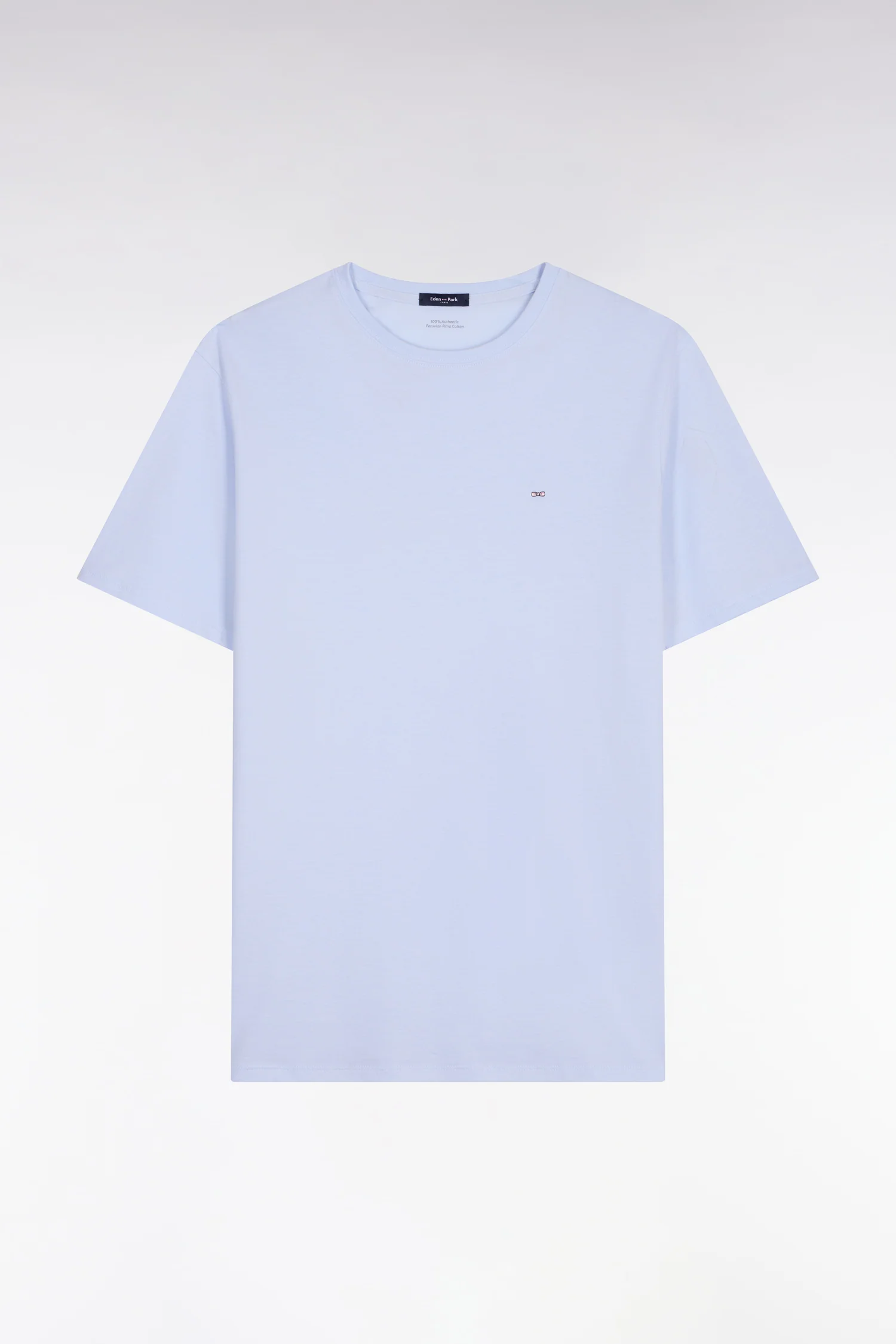 T-shirt à manches courtes en coton Pima ciel coupe regular - Image 2