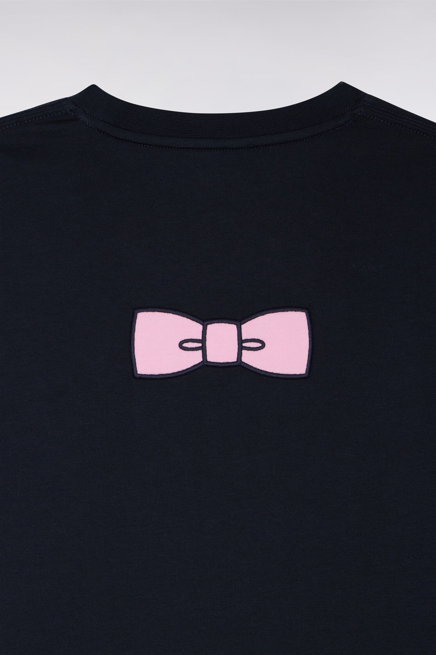T-shirt à manches courtes en coton Pima marine brodé coupe regular - Image 6