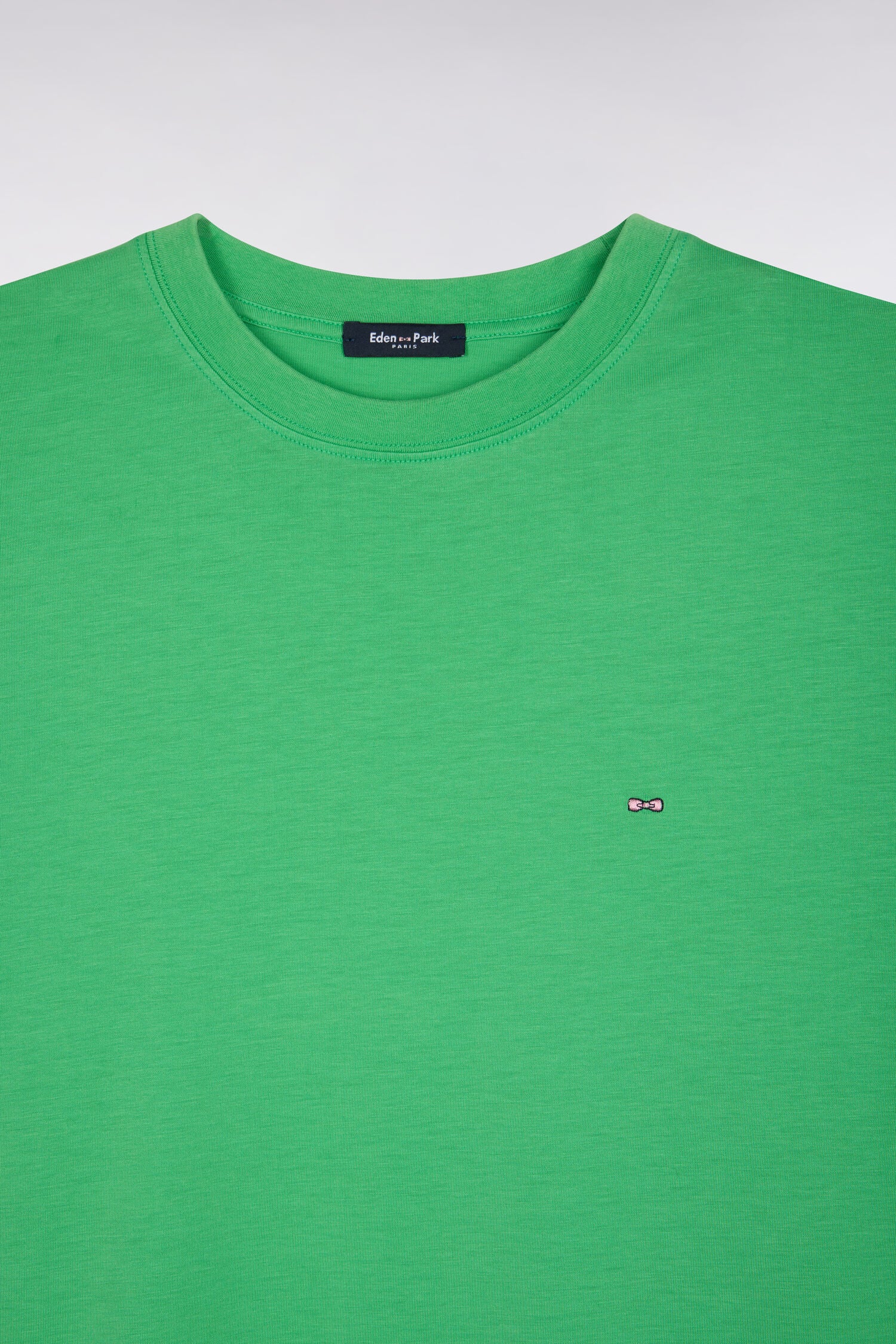 T-shirt à manches courtes en lyocell et coton vert coupe oversized - Image 6