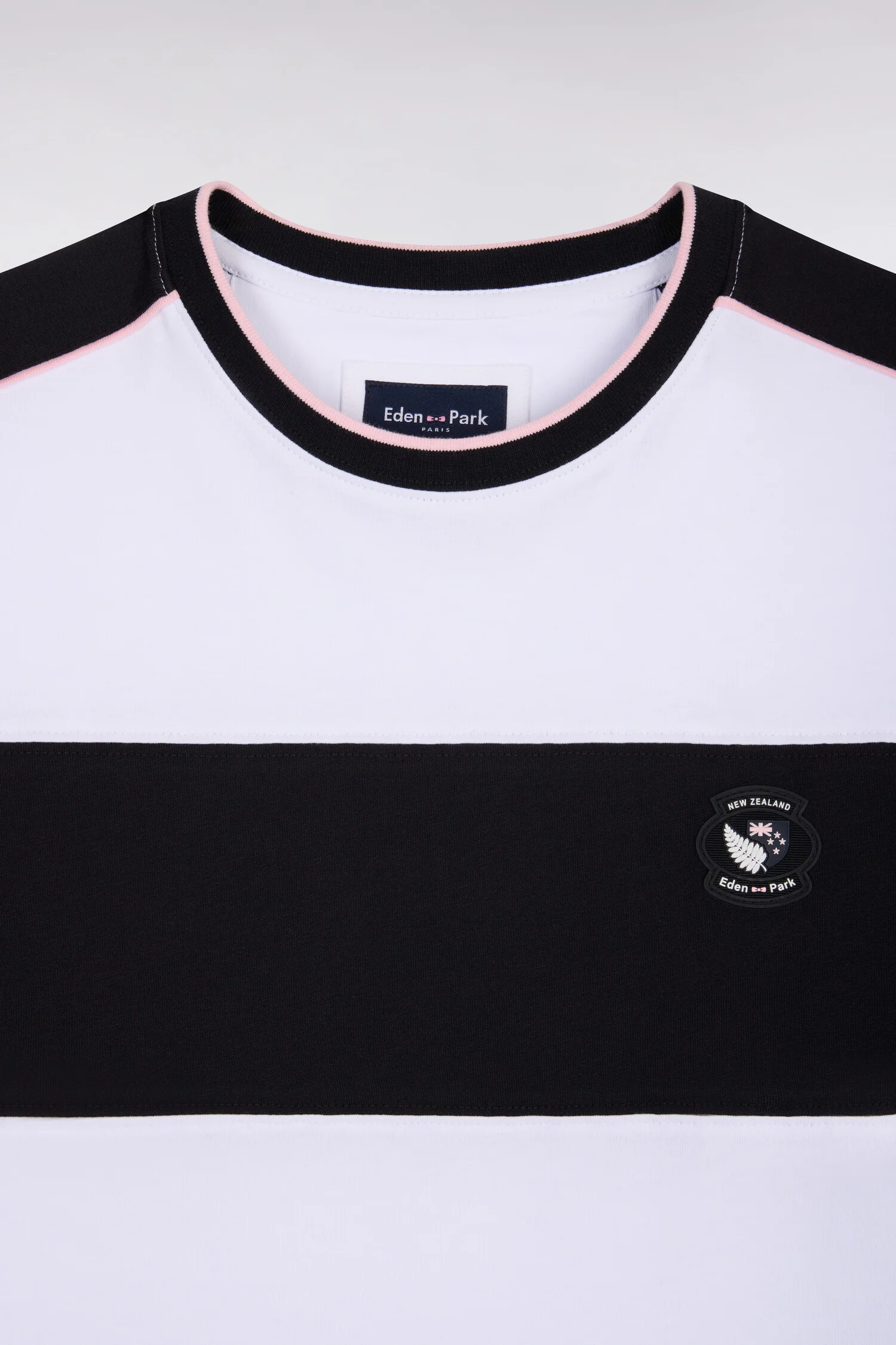 T-shirt à manches courtes New Zealand en coton blanc à découpes coupe regular - Image 6