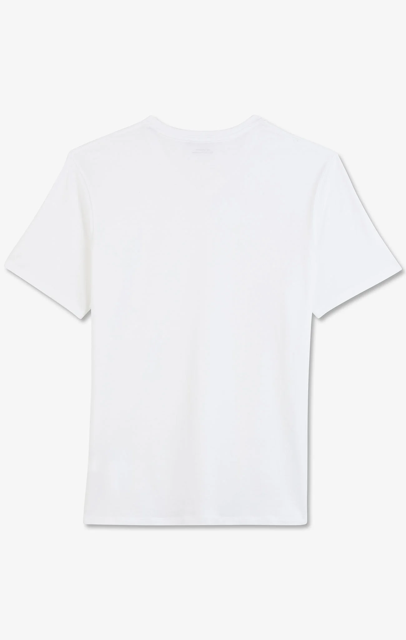 T-shirt blanc col rond à manches courtes - Image 4