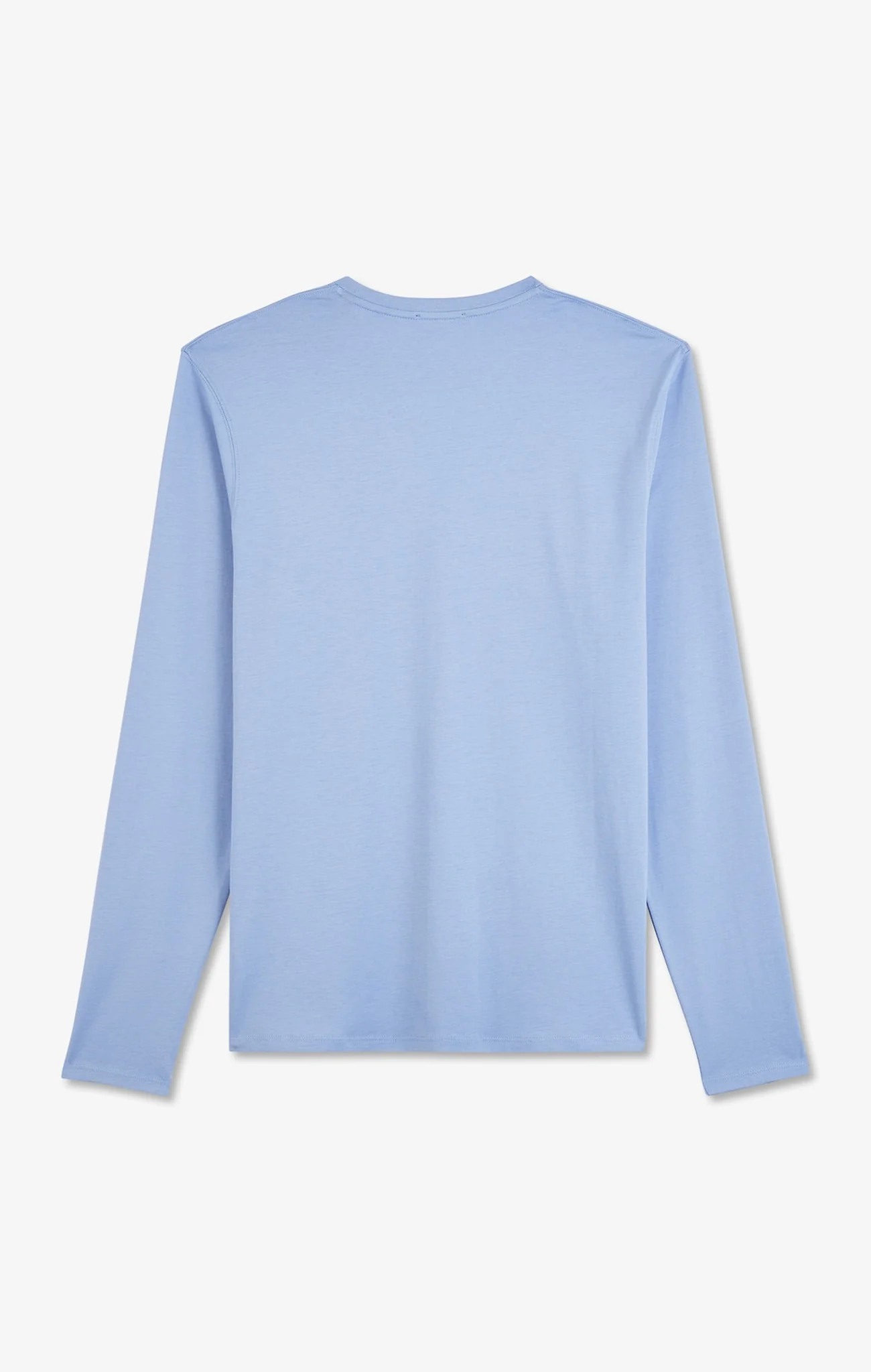 T-shirt bleu col V à manches longues - Image 4