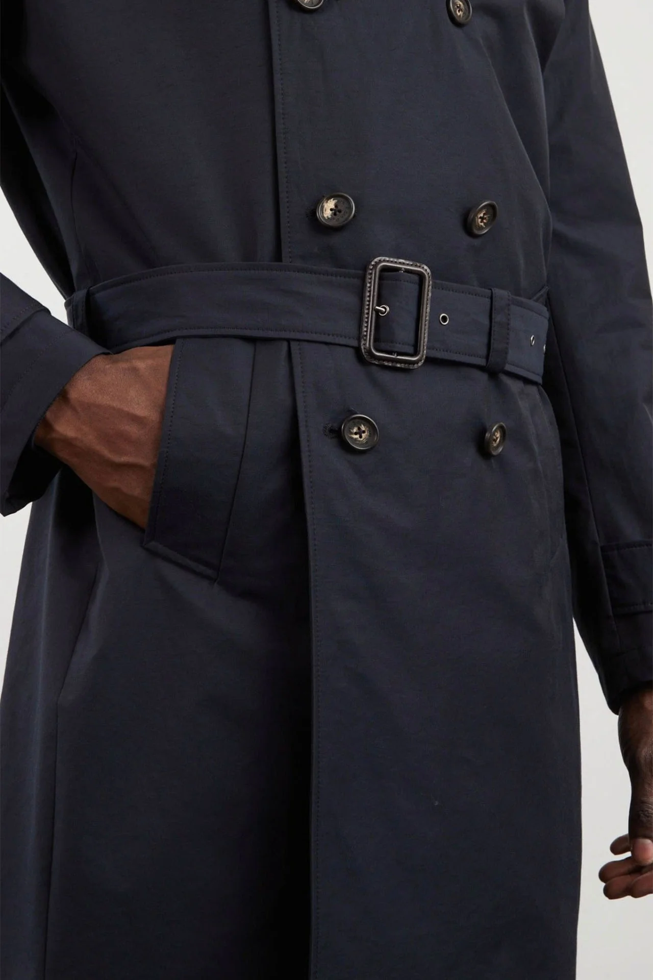 Trench coat déperlant bleu marine - Image 6